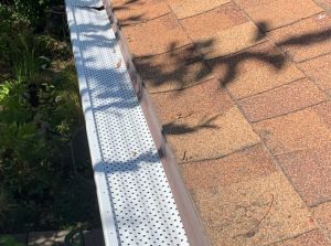 Roof edge gutters installation done for a house in Logan, UT
