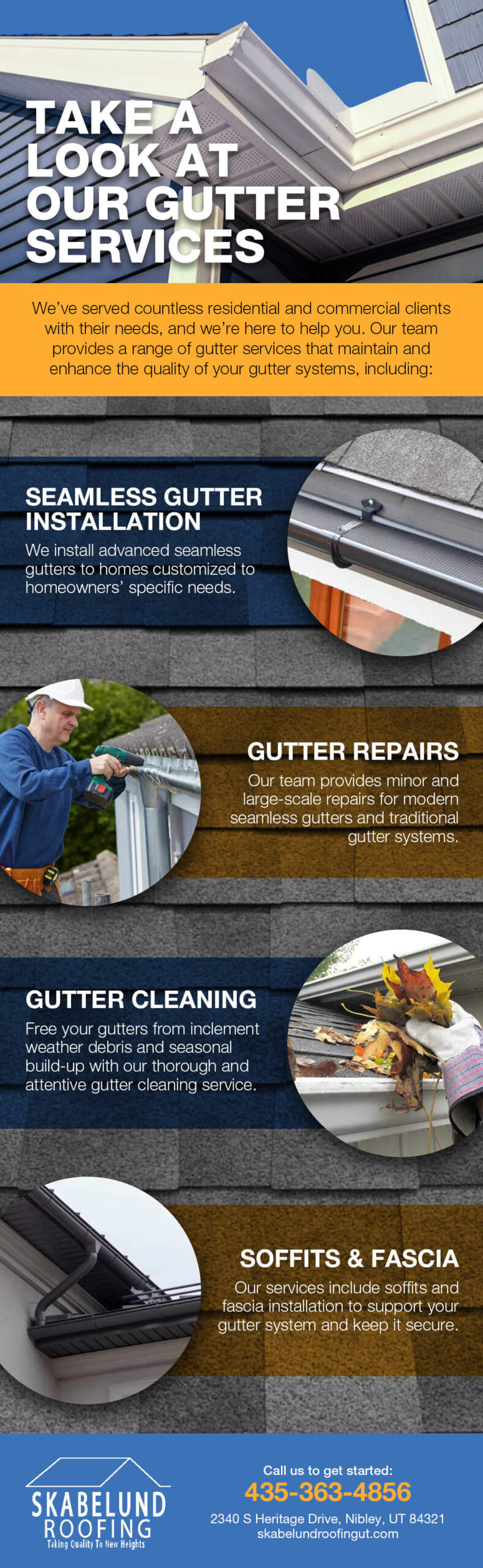 Gutter services infographic